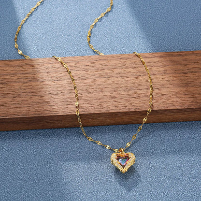 Crystal Heart Halskette - Zeitlose Eleganz