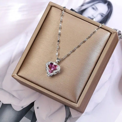 Crystal Heart Halskette - Zeitlose Eleganz