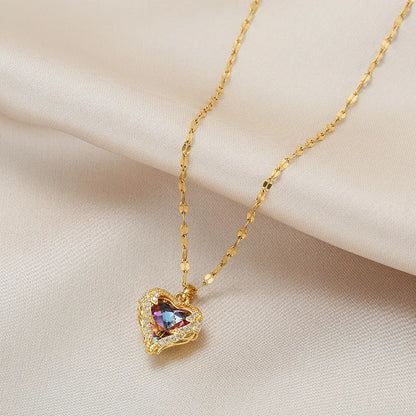 Crystal Heart Halskette - Zeitlose Eleganz