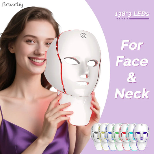 LED Rotlicht Therapie Gesichtsmaske